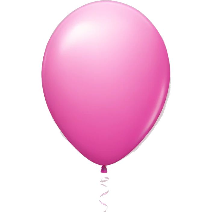 Pink balloon emoji