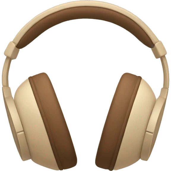 beige apple headphones with brown bows emoji