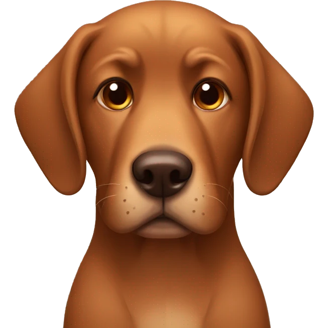 tired brown dog emoji
