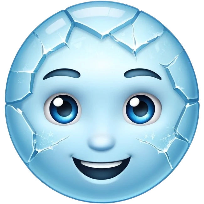Frozen smile emoji