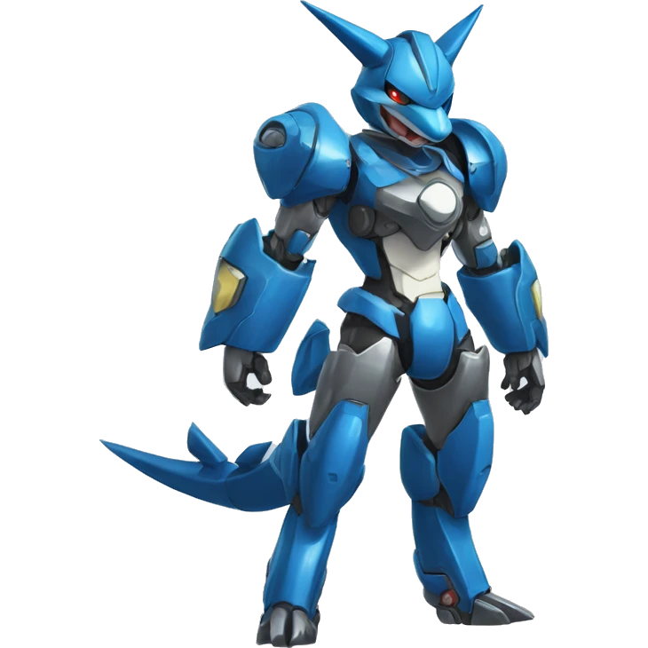 Sharpedo-Lucario-medabot-Mecha full body emoji