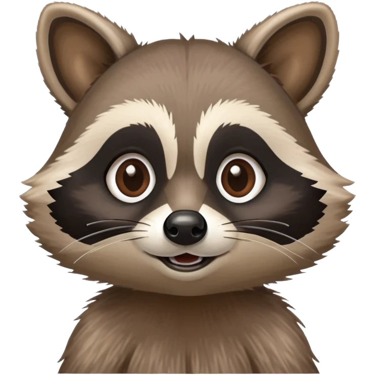 raccoon giving a PowerPoint presentation emoji