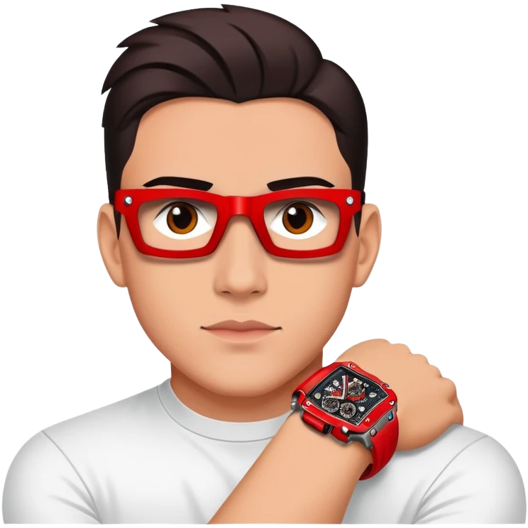 Create @RealRaphaelVargas emoji with red Richard Mille  emoji