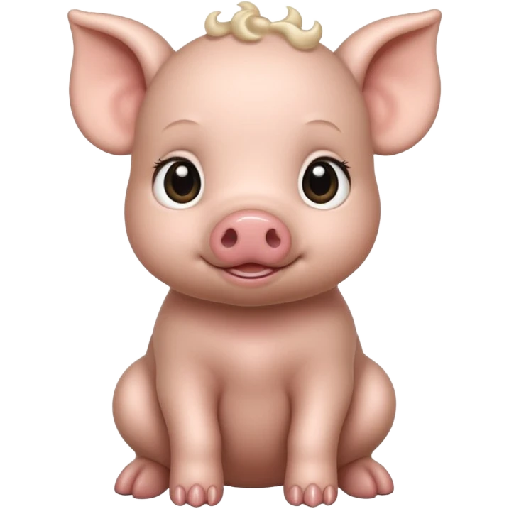 black baby pig emoji