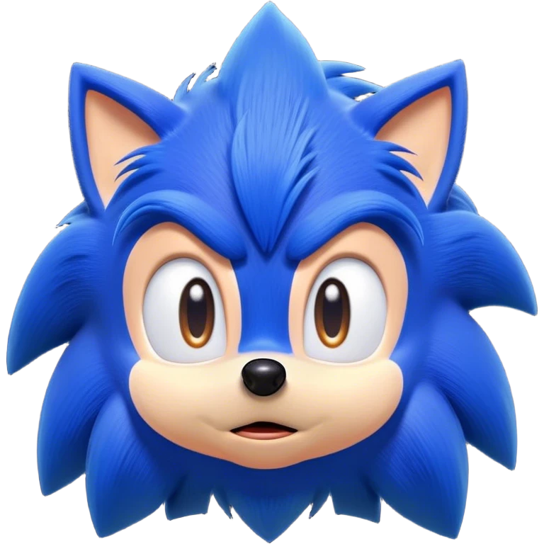 Sonic with a face of being board emoji