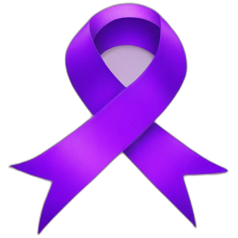 Purple ribbon emoji