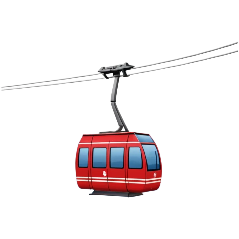 create cablecsr emoji in winter witht he logo of Bergbahnen Adelboden Lenk emoji