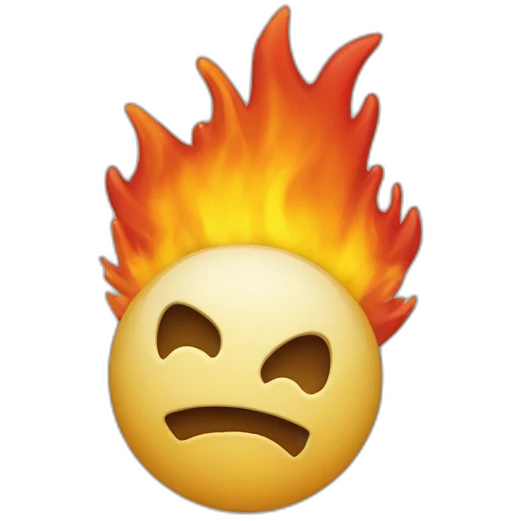 Cœur en feu brisé et détruis emoji