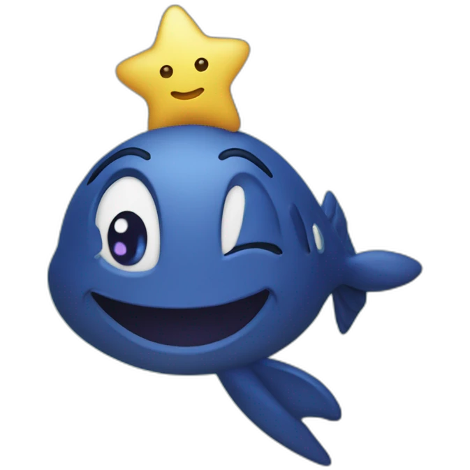 Luna en el mar rodeada de estrellas emoji