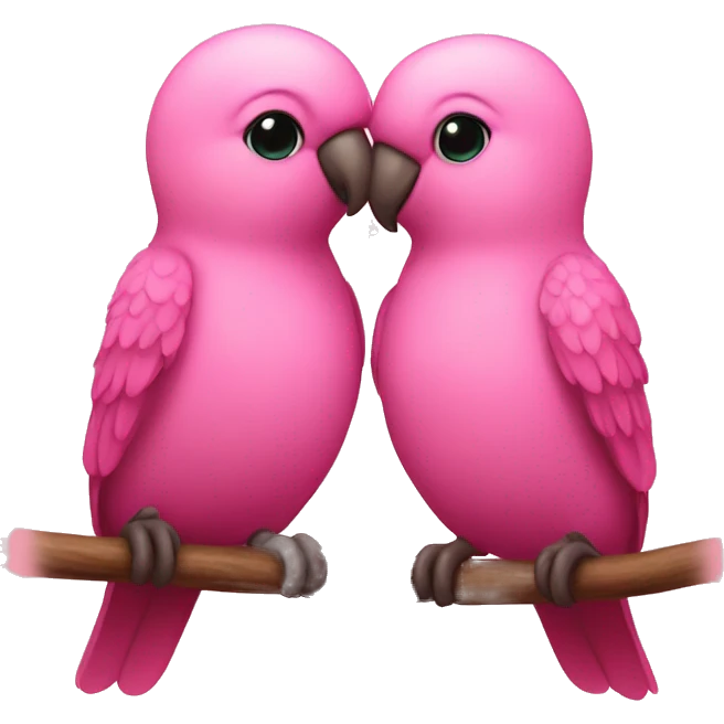 Lovebirds are lovebirds pink emoji