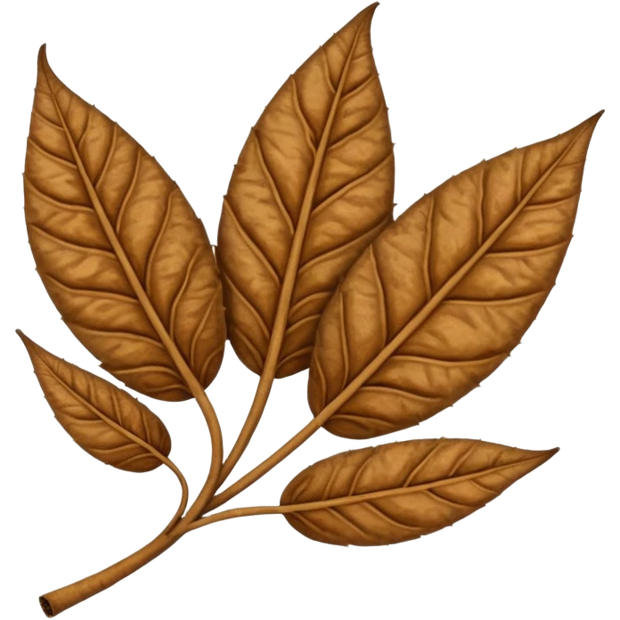 Tobacco leaves with word Tara emoji