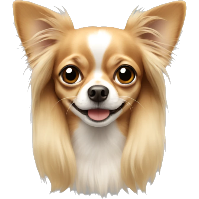 Chihuahua with long hair emoji