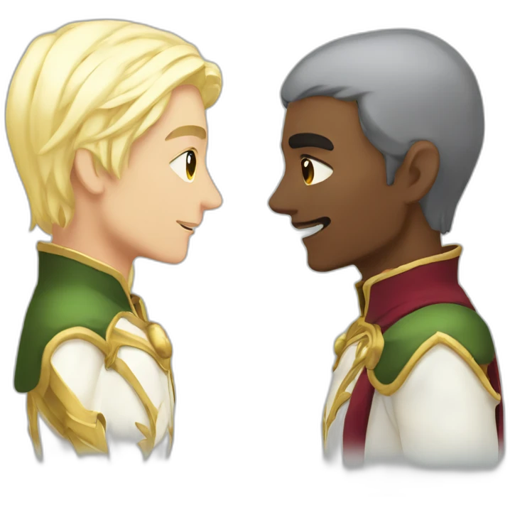 love between palladin and white elf emoji