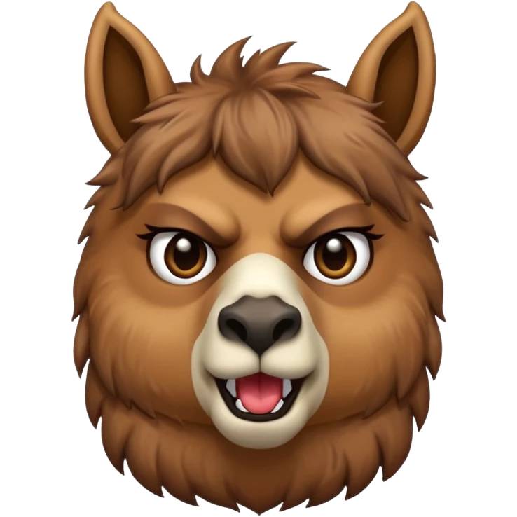 spitting llama emoji