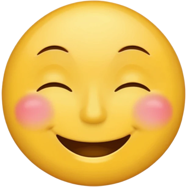 Round face emoji sticker  😁- radiant and big smiley face with smiling closed eyes emoji