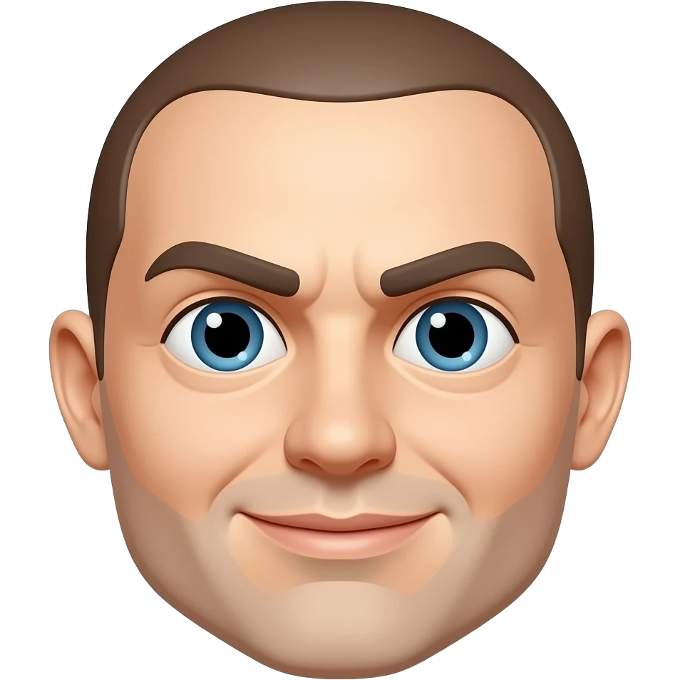 Distorted face emoji