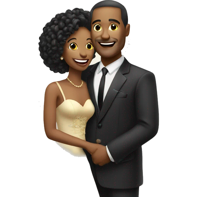 Lady singer very happy with his husband emoji