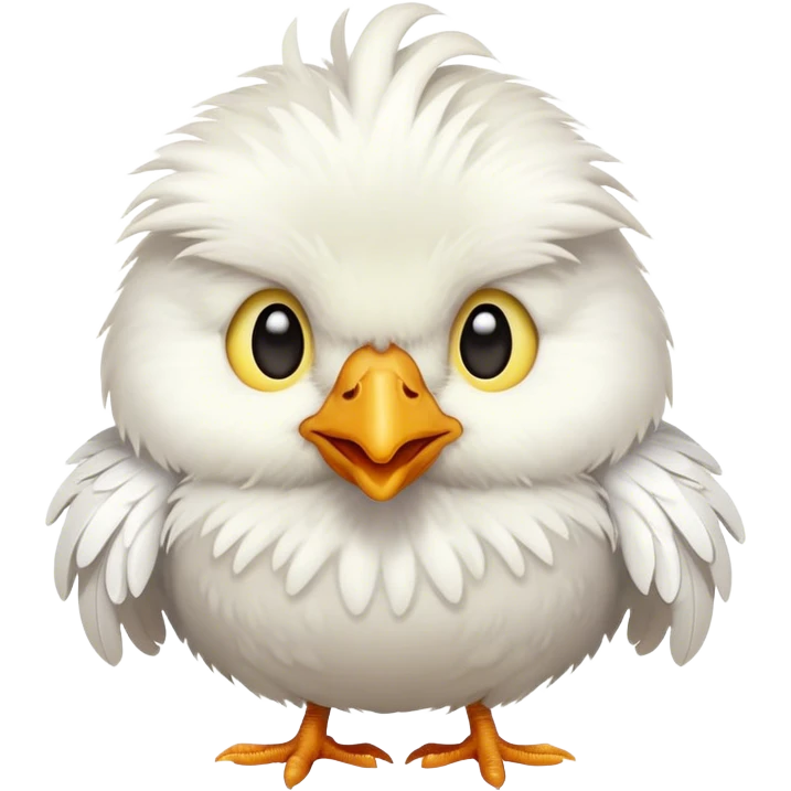 Cute chicken emoji
