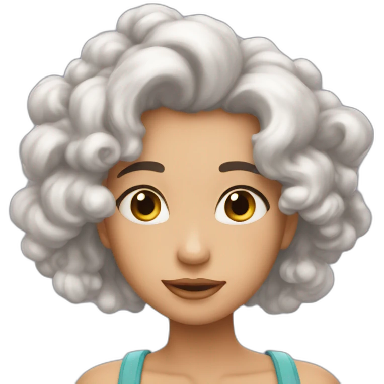 Nube celeste con ✨ emoji