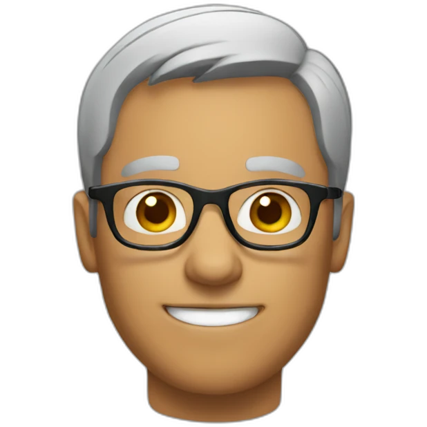 Man with glasses emoji