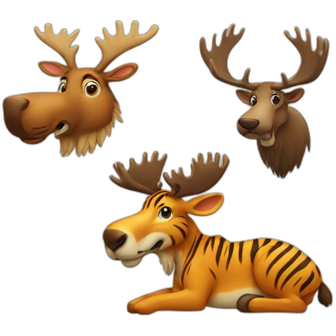 Moose Tiger emoji
