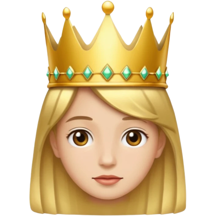 Me wearing a crown emoji