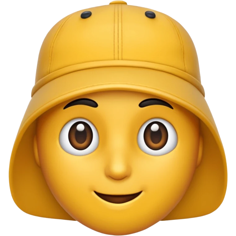 Kafasına şapka olan ve göz kırpan emoji emoji