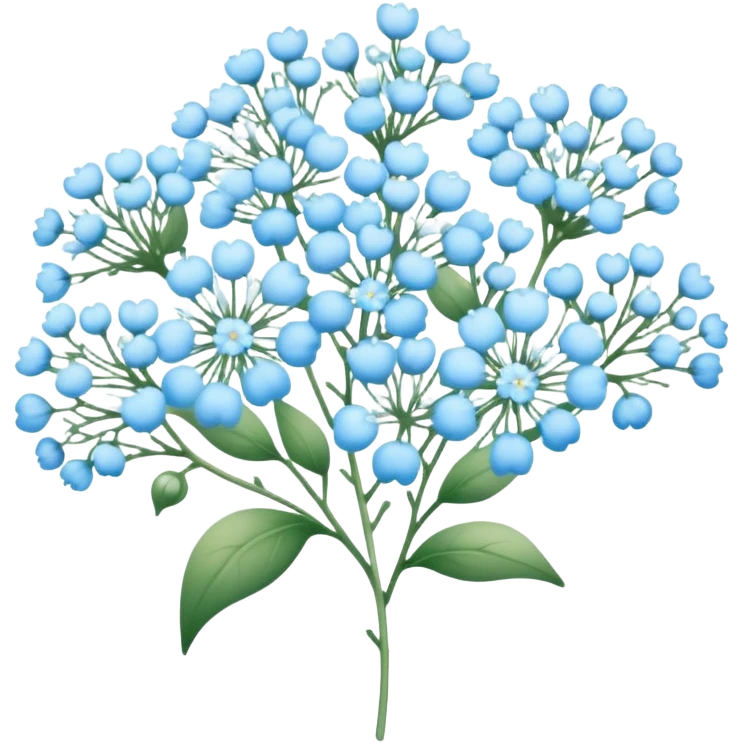 light blue baby’s breath emoji