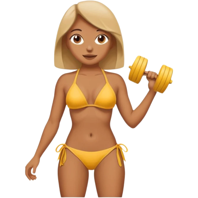 bikini lifted off thigh to show tan line emoji