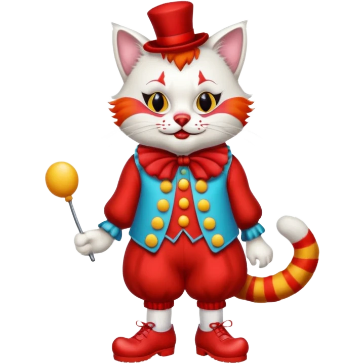 cat clown emoji