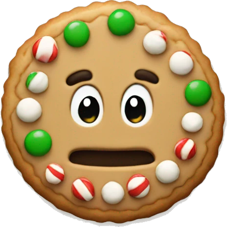 Christmas cookie emoji
