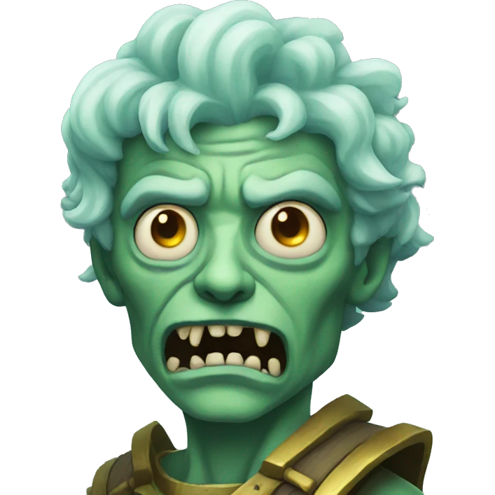 Zombie as sea god  emoji