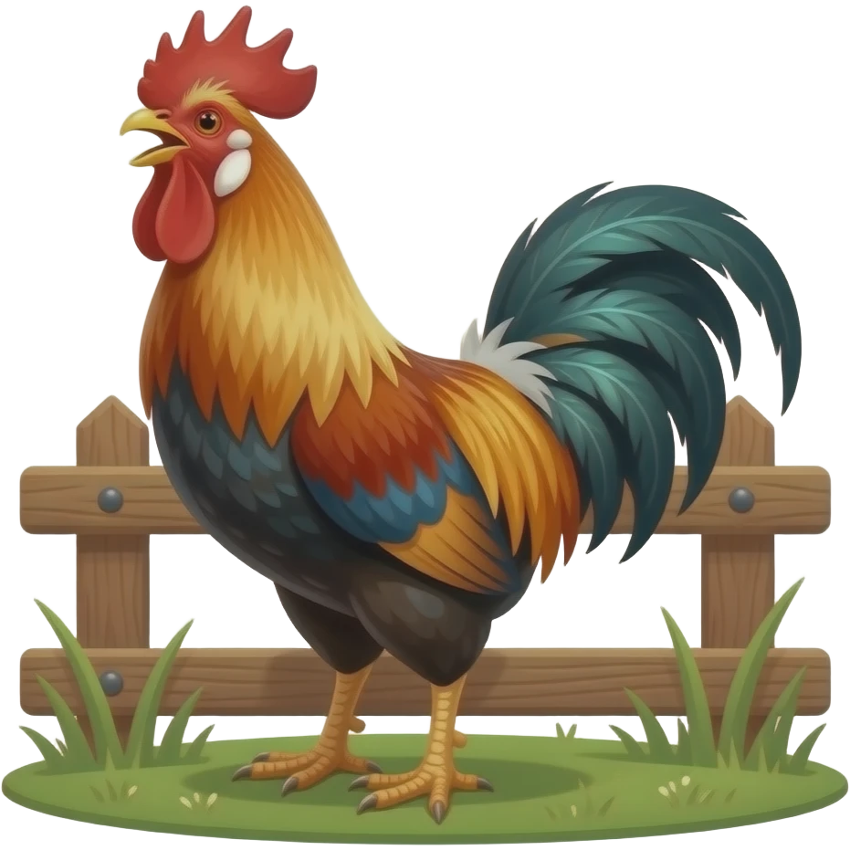 Rooster crow emoji