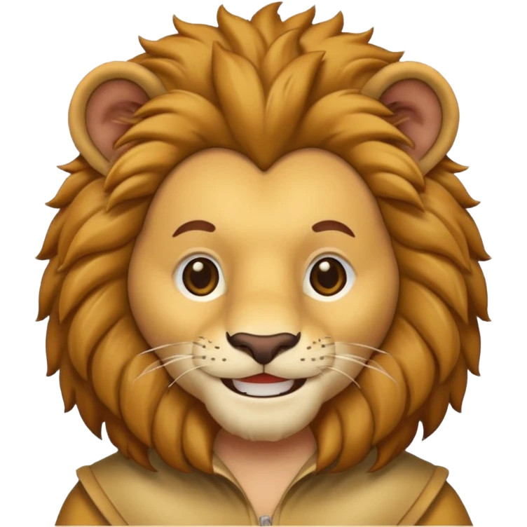 man in lion  costume  emoji