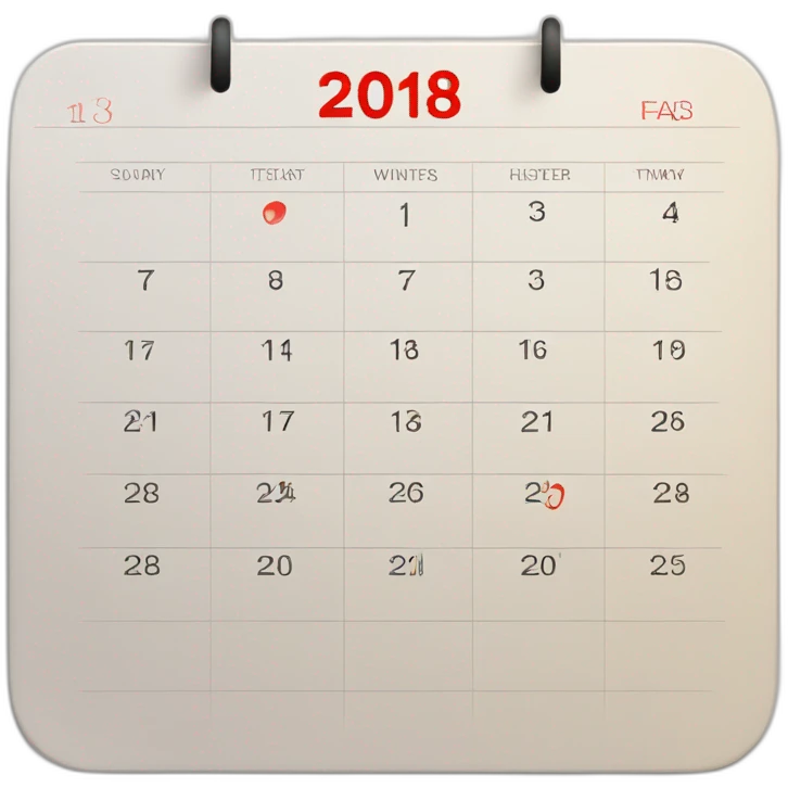 a calendar for December with the 31st circled out with red emoji