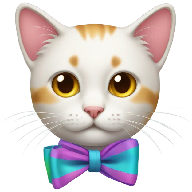Cat with bow emoji