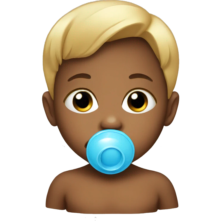 baby with pacifier  emoji