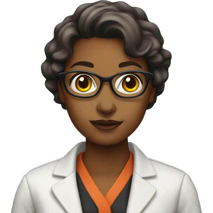 female curator in science museum  emoji