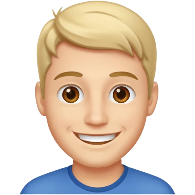 a young, happy, well-kept man emoji