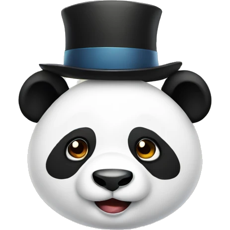 Panda wearing hat emoji