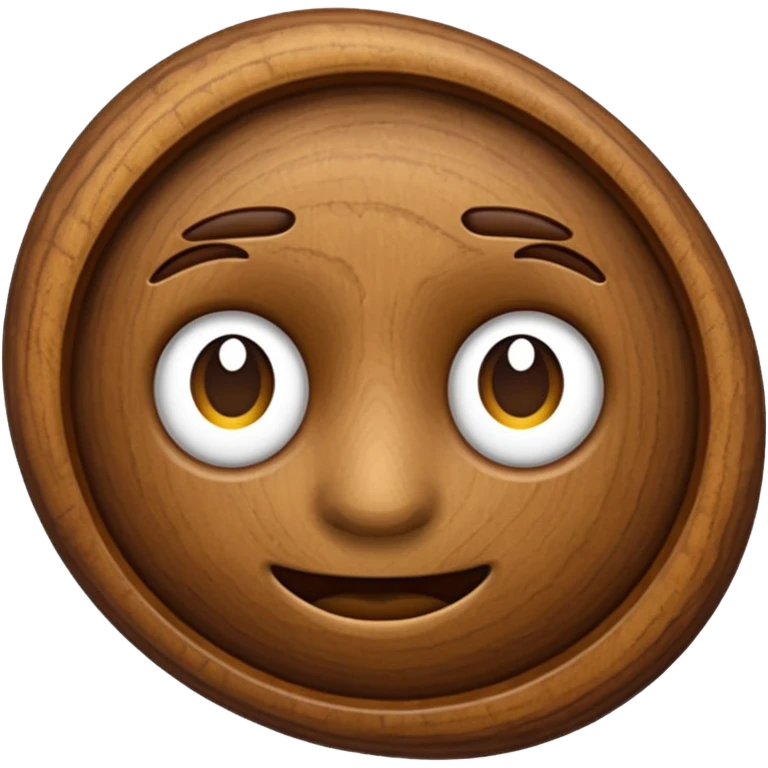 a walnut without face emoji