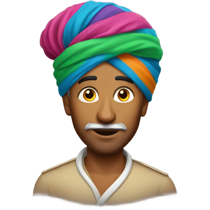 Indian wearing a turban  emoji