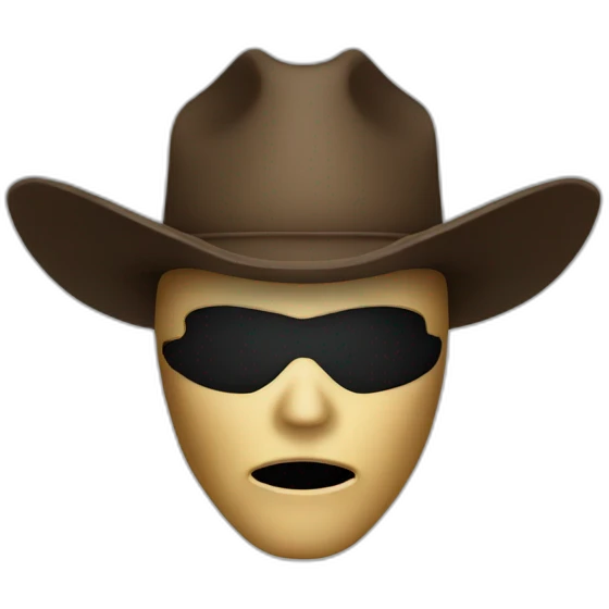 phantom mask cowboy emoji