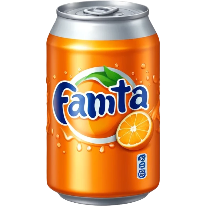 a bright orange Fenta can emoji