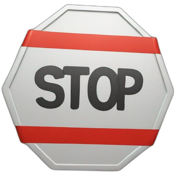 stop sign emoji