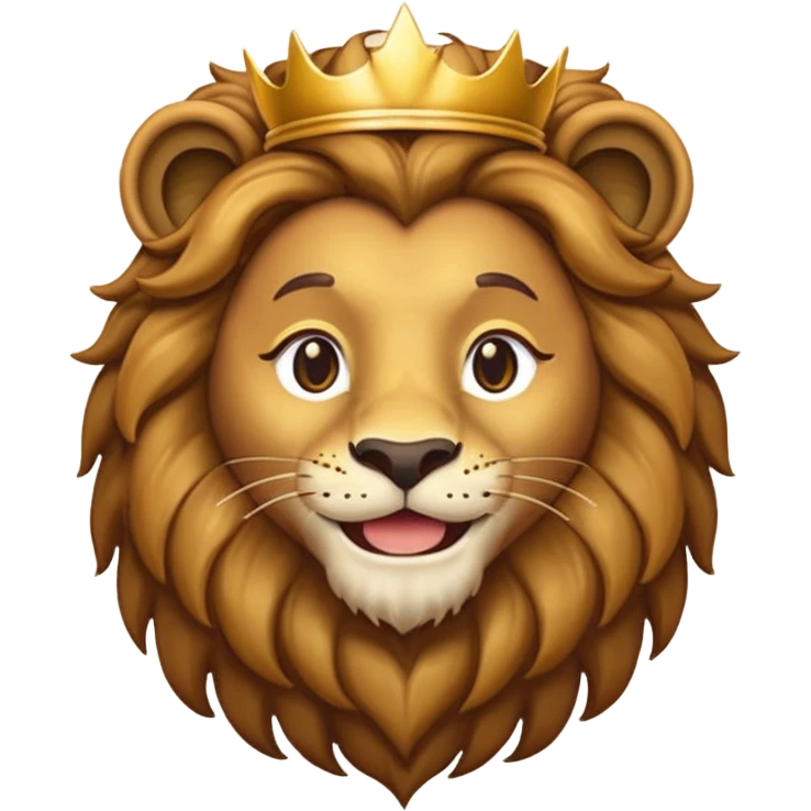 iOS lion with a human neck emoji emoji