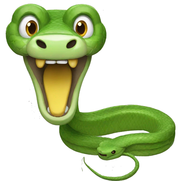 Create me a funny snake emoji emoji