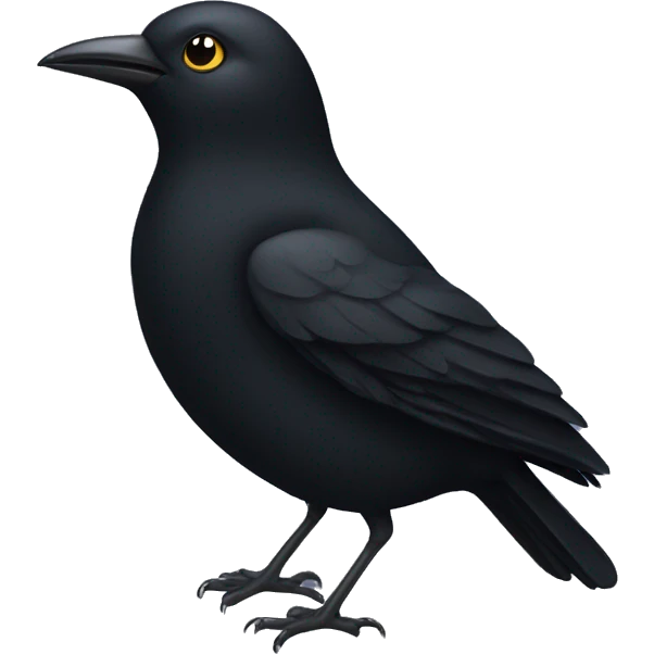 Black Bird  emoji