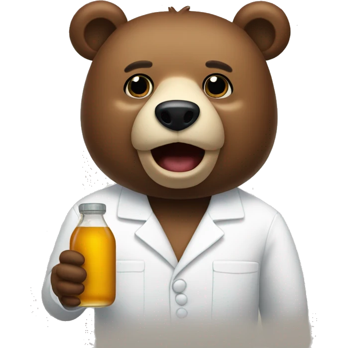 Bear with a lacto emoji
