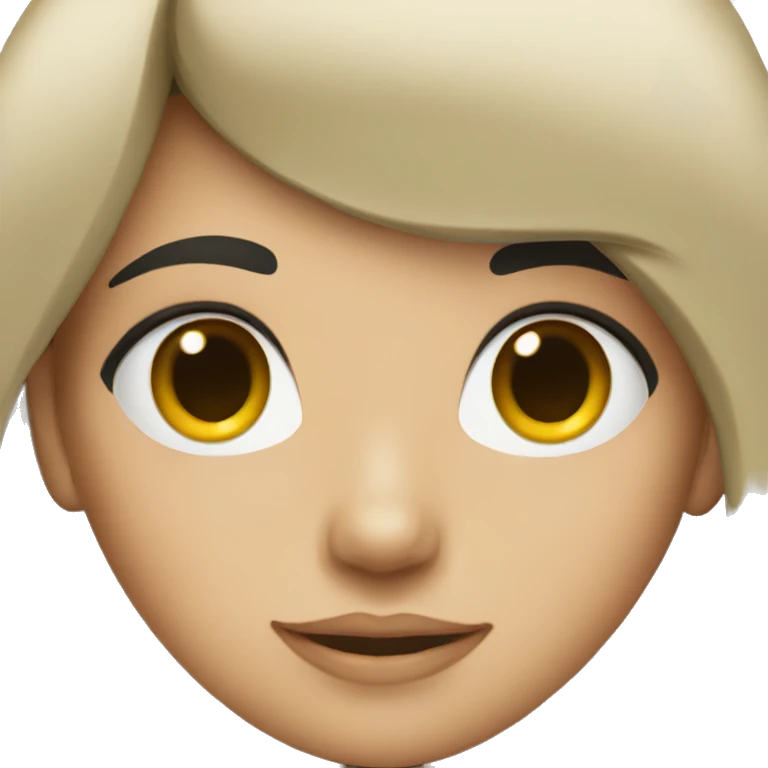 Girl with black hair  emoji